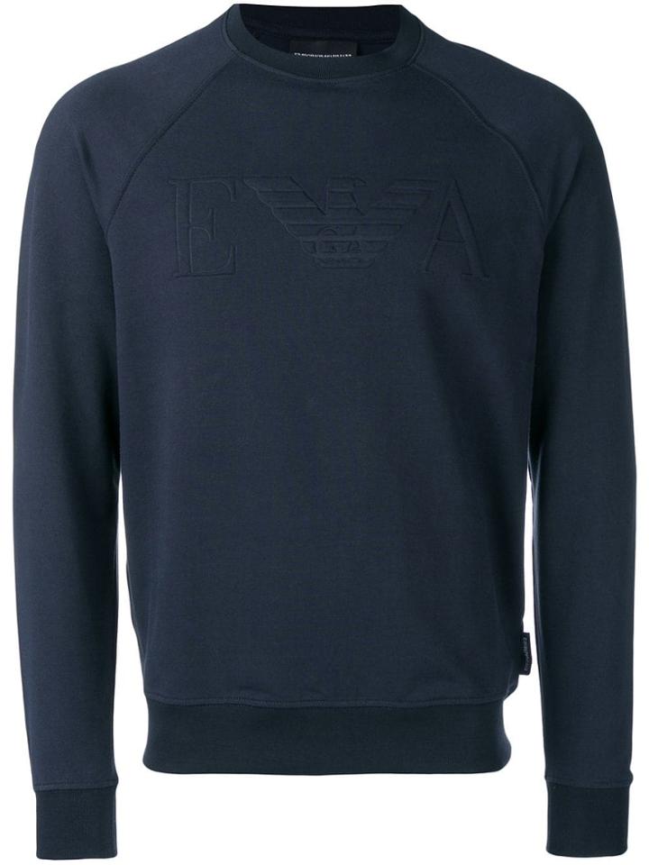 Emporio Armani Round Neck Sweatshirt - Blue