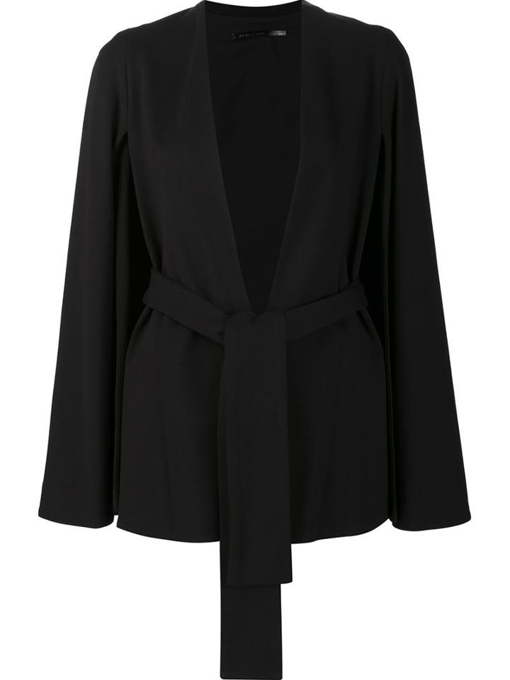 Josie Natori Belted Wide Sleeve Blazer