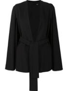 Josie Natori Belted Wide Sleeve Blazer