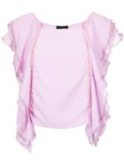 Andrea Bogosian Ruffled Blouse - Pink & Purple