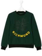 John Richmond Kids Teen Richmond Logo Sweatshirt - Green
