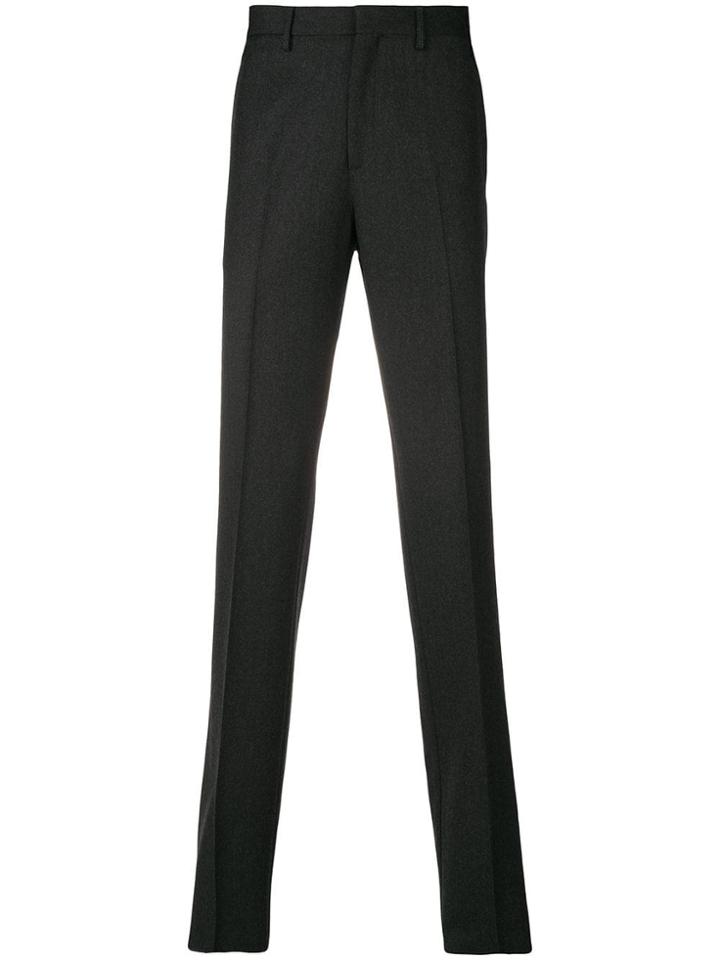 Salvatore Ferragamo Single Pleat Trousers - Grey