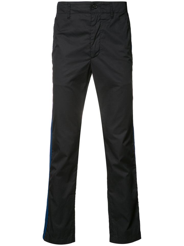 Engineered Garments 'dk' Trackpant Stripe Trousers, Men's, Size: 34, Blue, Cotton/nylon