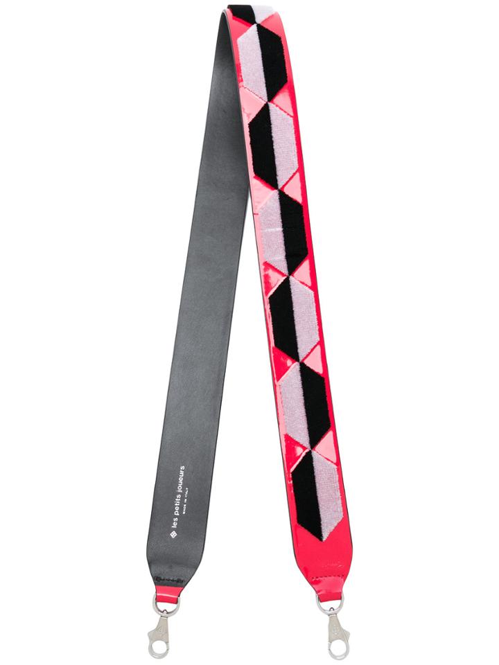 Les Petits Joueurs Geometric Pattern Strap - Red