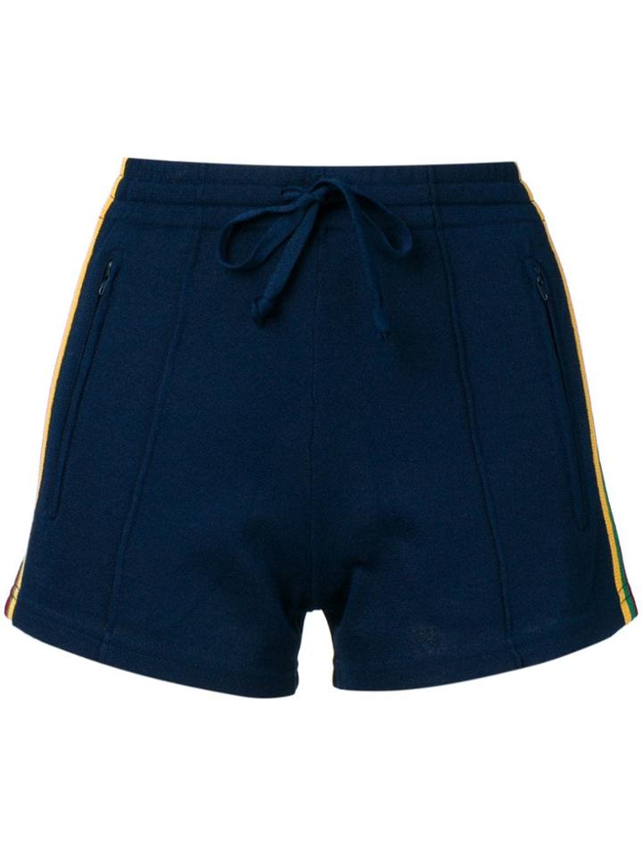 Isabel Marant Étoile Side Stripe Track Shorts - Blue