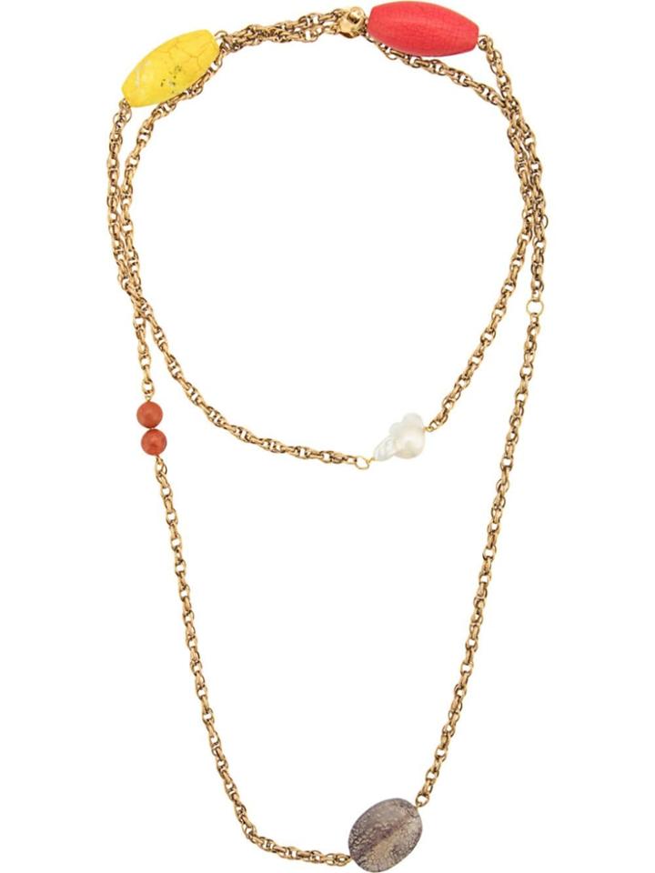 Carolina Herrera Double Chain Necklace - Gold