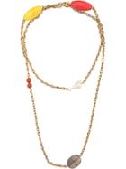Carolina Herrera Double Chain Necklace - Gold