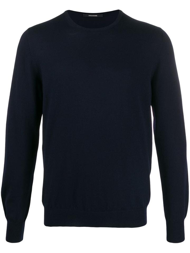 Tagliatore Marley Crew Neck Jumper - Blue