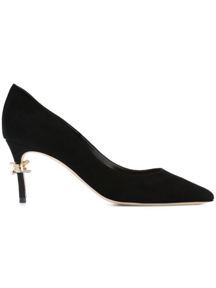 Dsquared2 'babe Wire' Pumps, Women's, Size: 40, Black, Chamois Leather/leather