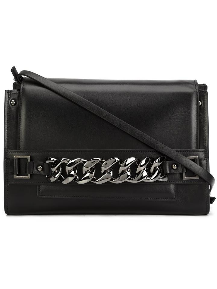 Casadei Chain Detail Shoulder Bag, Women's, Black