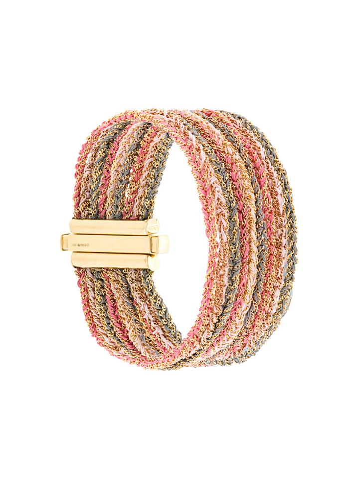 Carolina Bucci 18kt Gold 9 Strand Lazy Lucky Bracelet - Metallic