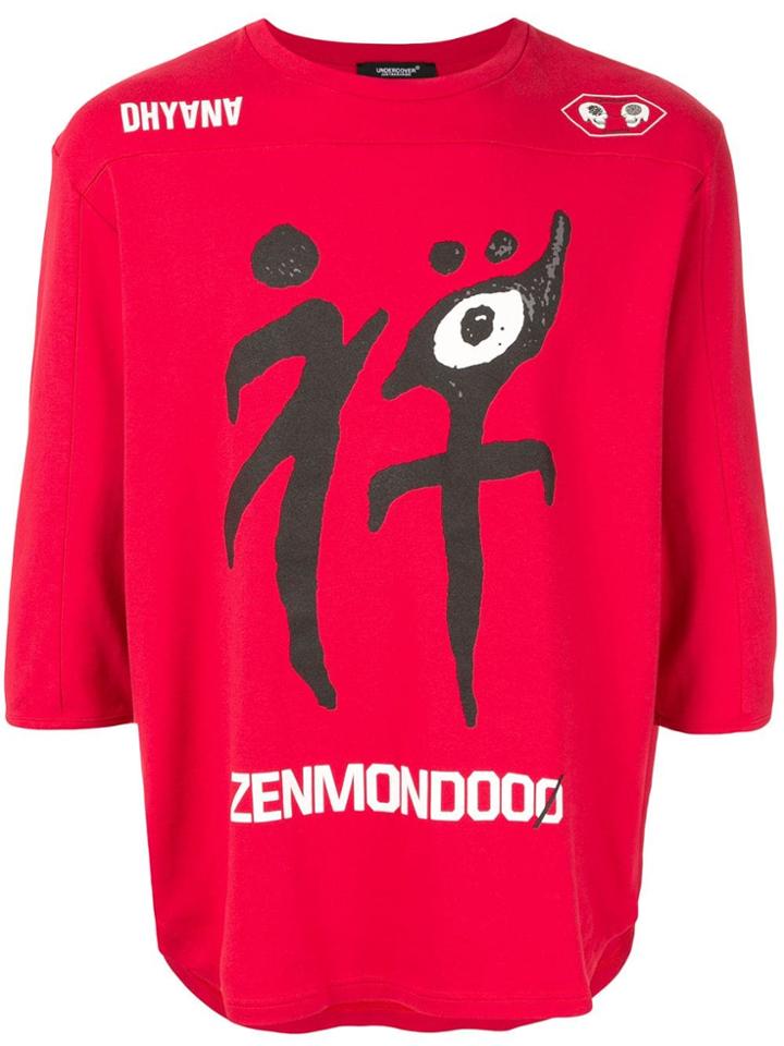 Undercover Red Graphic Top