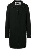 Individual Sentiments Woven Straight Fit Coat - Black