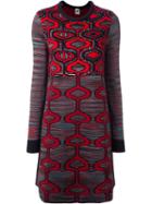 M Missoni Blurry Stripes Knit Dress, Women's, Size: 42, Acrylic/polyamide/viscose/wool