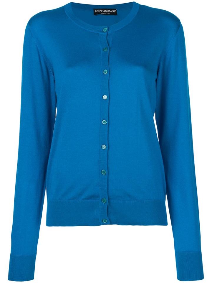 Dolce & Gabbana Fine Knit Cardigan - Blue
