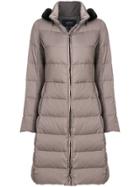 Armani Jeans Long Padded Coat - Brown