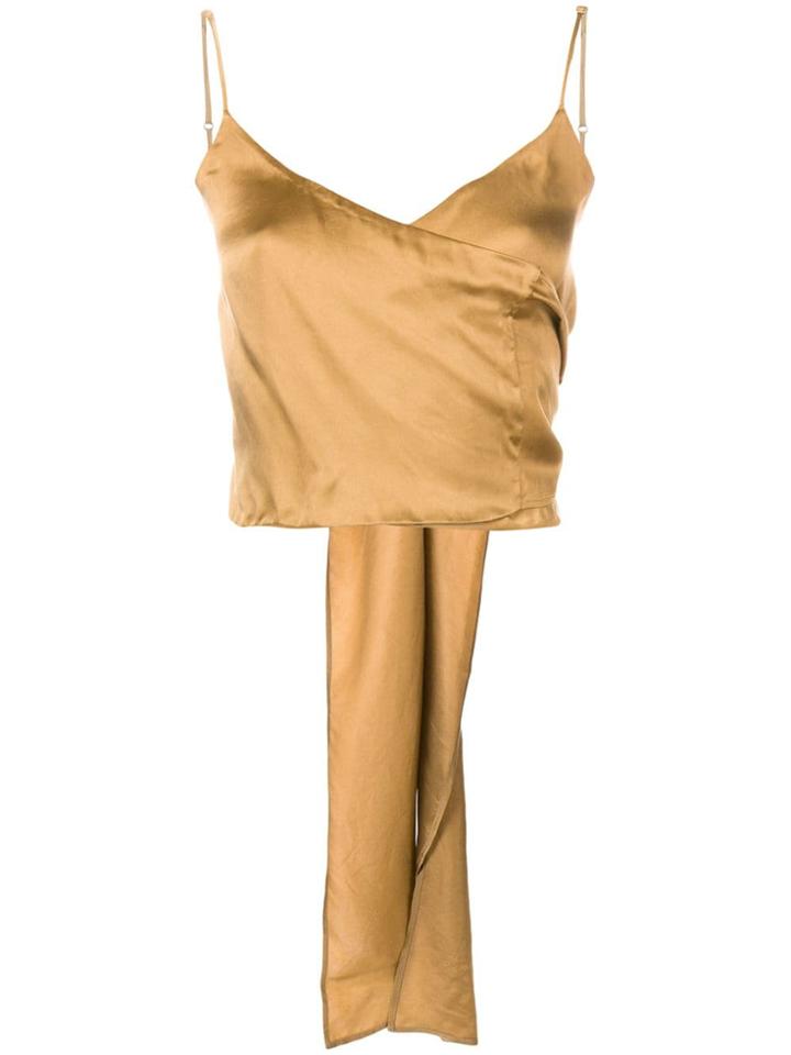 Uma Wang Wrapped Front Top - Yellow & Orange