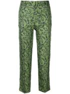 Christian Wijnants Bootcut Floral Print Trousers - Green