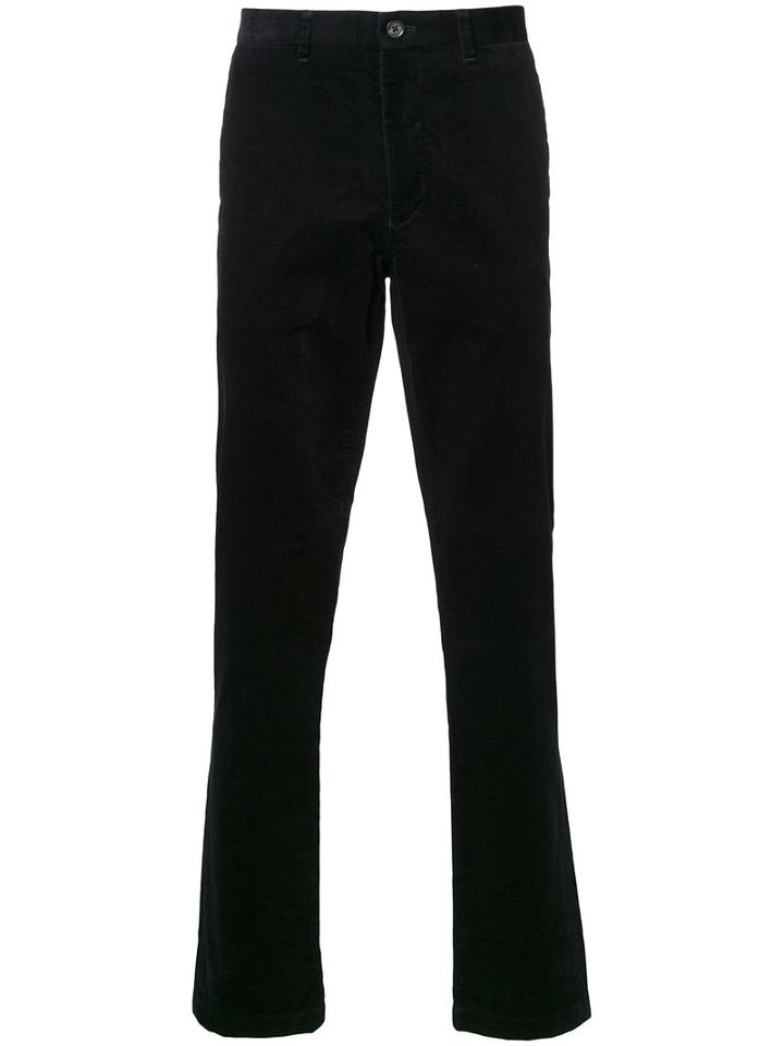 Kent & Curwen Corduroy Trousers, Men's, Size: 50, Black, Cotton/spandex/elastane