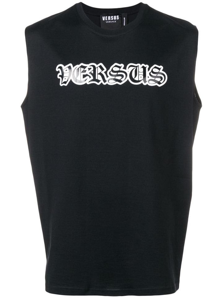 Versus Logo Tank Top - Black