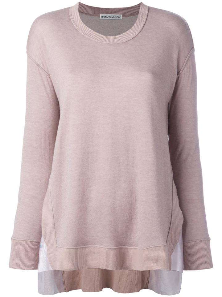 Tsumori Chisato - Knitted Sweater - Women - Cotton/wool - S, Women's, Nude/neutrals, Cotton/wool