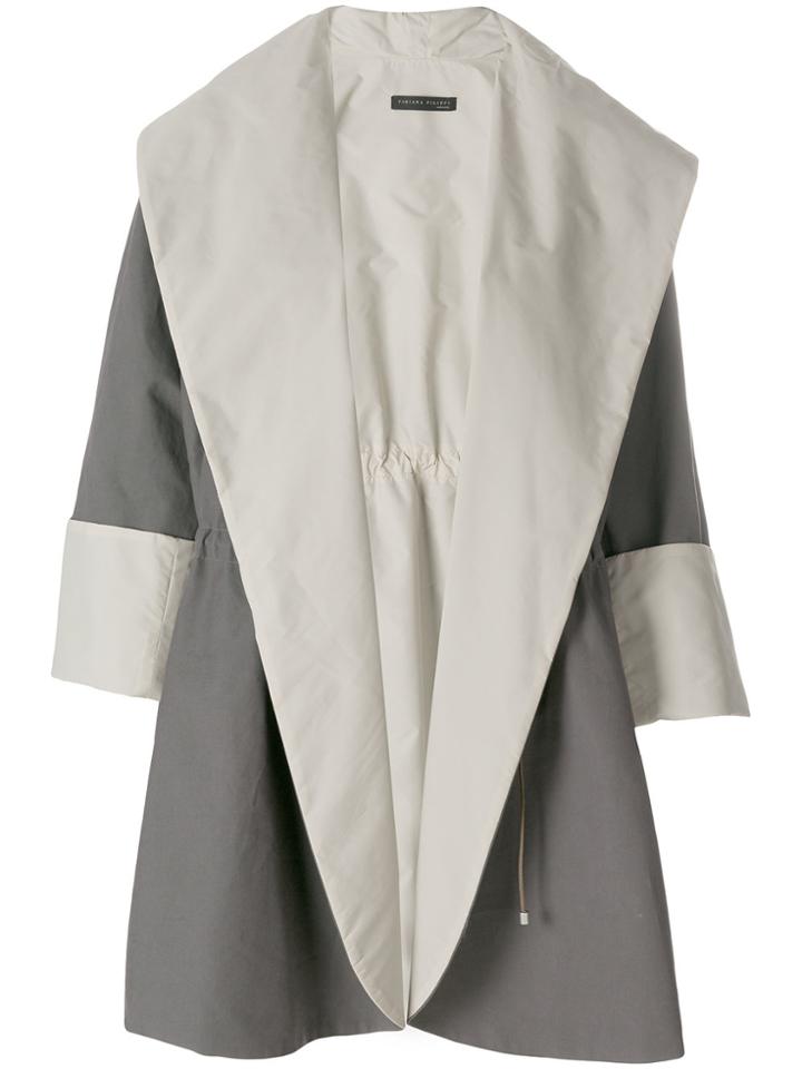 Fabiana Filippi Oversized Shawl Collar Jacket - Nude & Neutrals