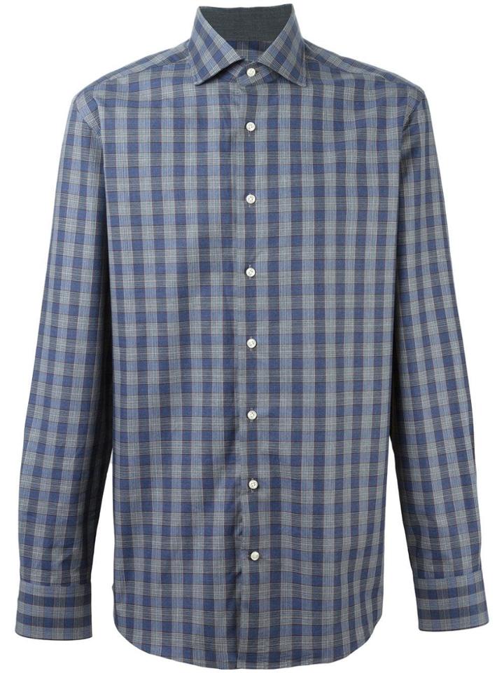 Hackett 'mayfair Navy Check' Shirt - Blue