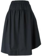 Comme Des Garçons Comme Des Garçons Pinstripe Wide Skirt, Women's, Size: Small, Blue, Wool