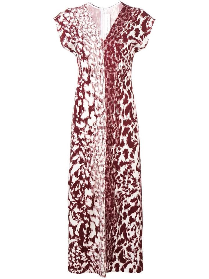Victoria Beckham Long Fitted Dress - Red