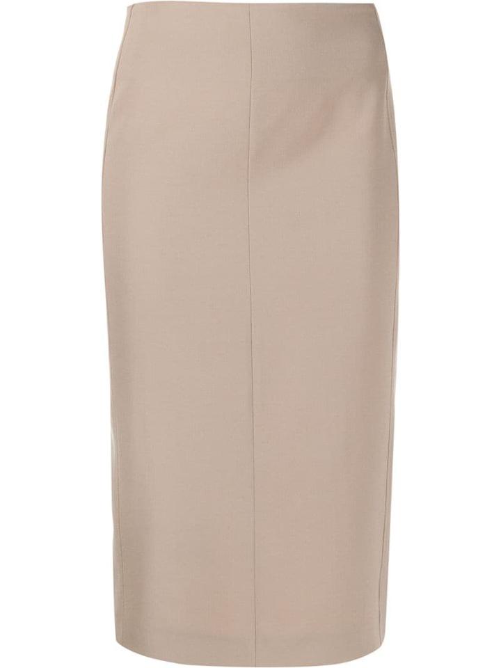Joseph Pencil Midi Skirt - Neutrals