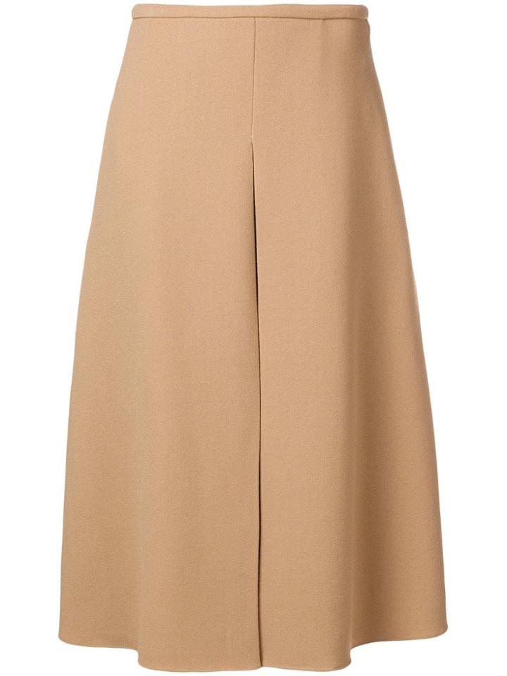 Rochas Flared Midi Skirt - Neutrals