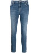 Gaelle Bonheur Logo Printed Skinny Jeans - Blue