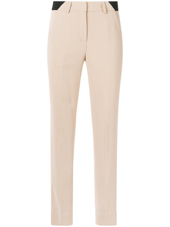 Egrey - Slim Fit Trousers - Women - Polyester - 44, Nude/neutrals, Polyester