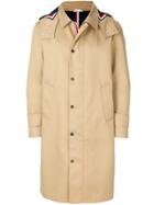 Thom Browne Detachable Hood Overcoat - Nude & Neutrals