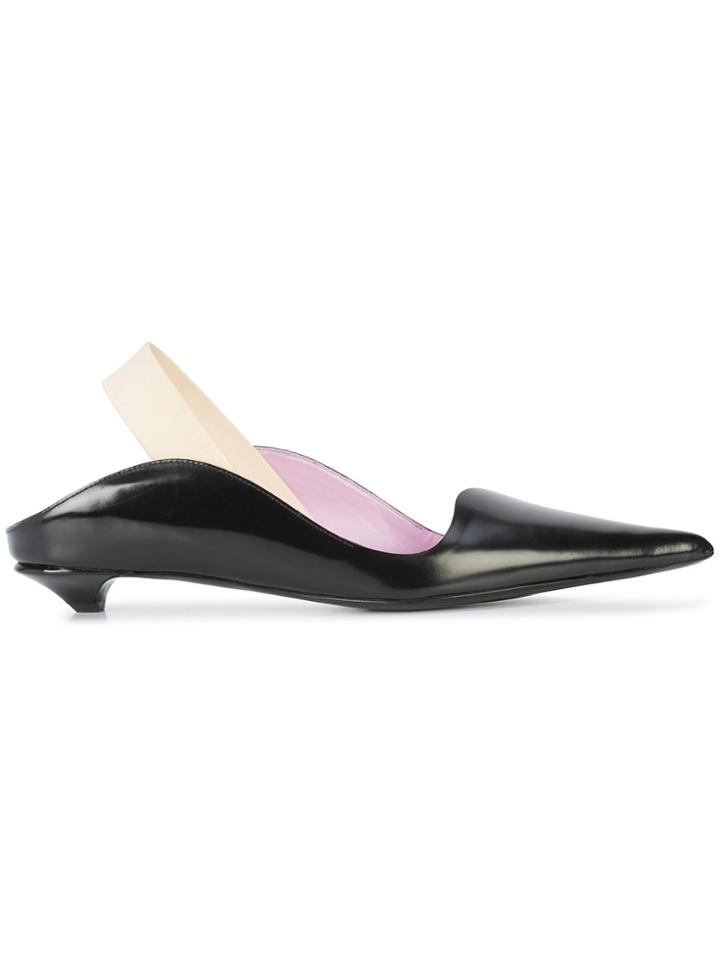 Proenza Schouler Slingback Wave Pump - Black