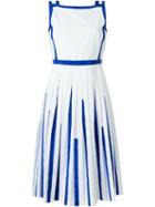Io Ivana Omazic Contrast Trim Pleated Dress