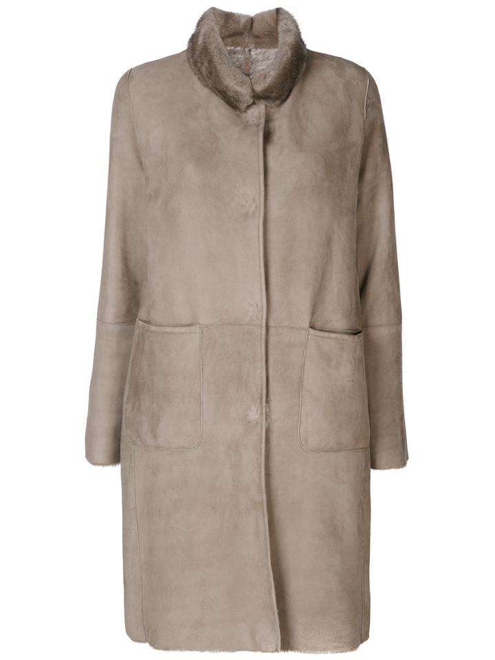 Manzoni 24 Patch Pocket Coat - Nude & Neutrals