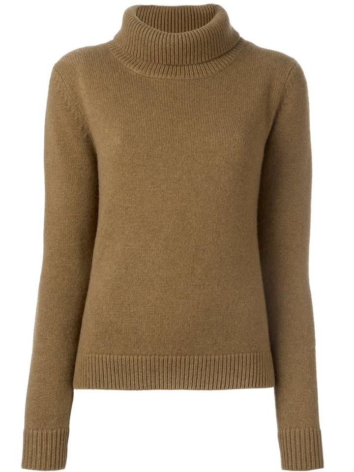 Vanessa Bruno Cowl Neck Jumper, Women's, Size: Small, Brown, Wool/yak