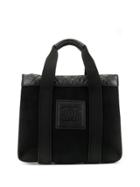 Chanel Pre-owned Sports Line Diamond Quilted Details Logo Tote - Black