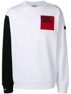 Moncler Colour Block Sweatshirt - White