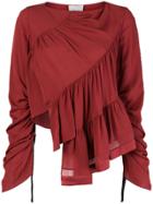 3.1 Phillip Lim Ruffled Longsleeved Blouse - Yellow & Orange