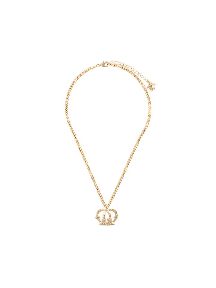 Versace Royalty Crown Necklace - Yellow & Orange