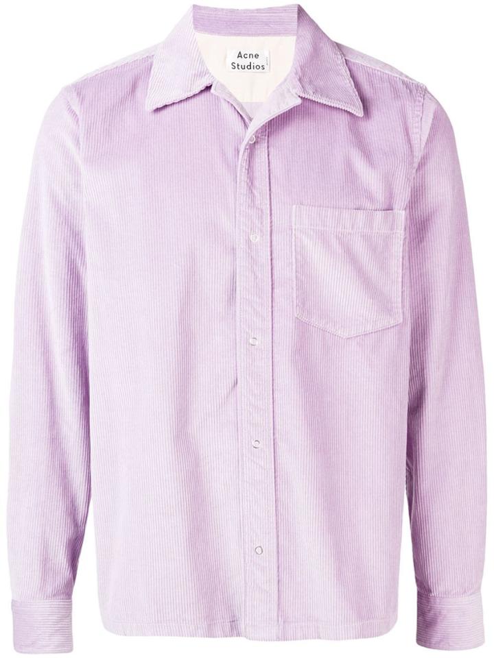 Acne Studios Corduroy Workwear Shirt - Purple