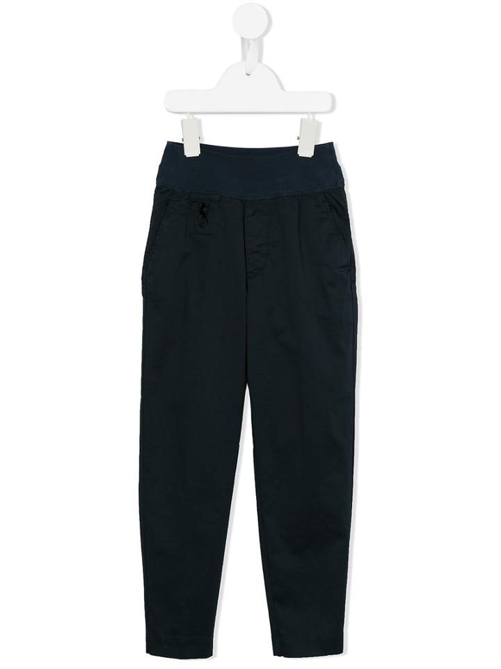 European Culture Kids High Waisted Trousers, Girl's, Size: 6 Yrs, Blue