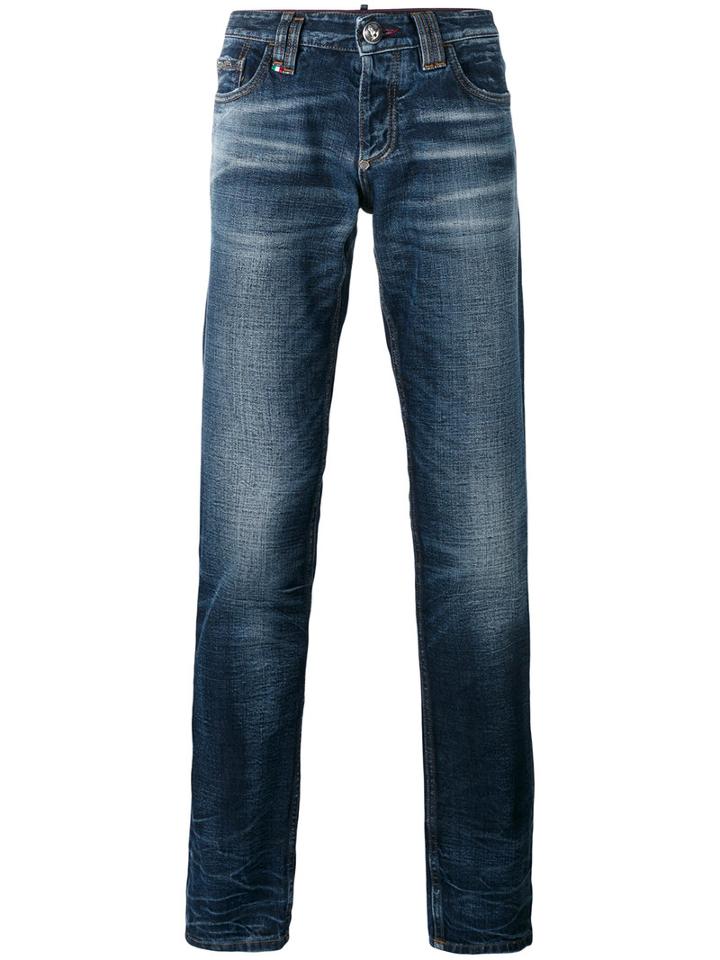 Philipp Plein - So Crazy Jeans - Men - Cotton/polyester - 34, Blue, Cotton/polyester