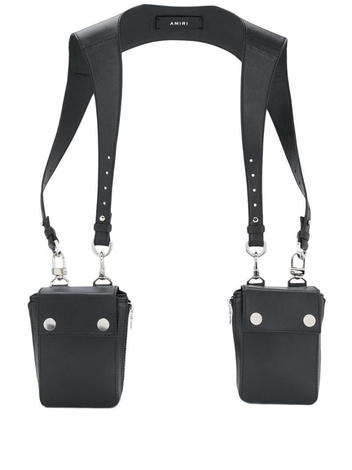 Amiri Double Shoulder-strap Bag - Black