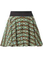 Guild Prime Floral Print A-line Skirt, Women's, Size: 36, Green, Polyester