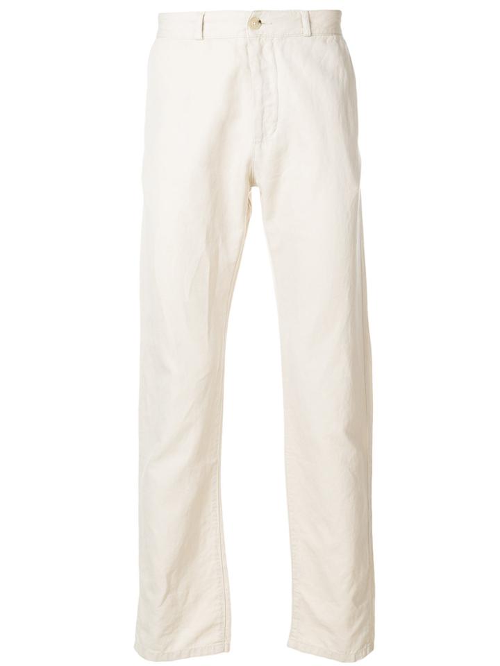 Maison Kitsuné Perfect Fit Long Trousers - Nude & Neutrals
