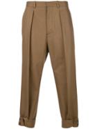 Marni - Cuffed Chino Trousers - Men - Cotton - 48, Brown, Cotton