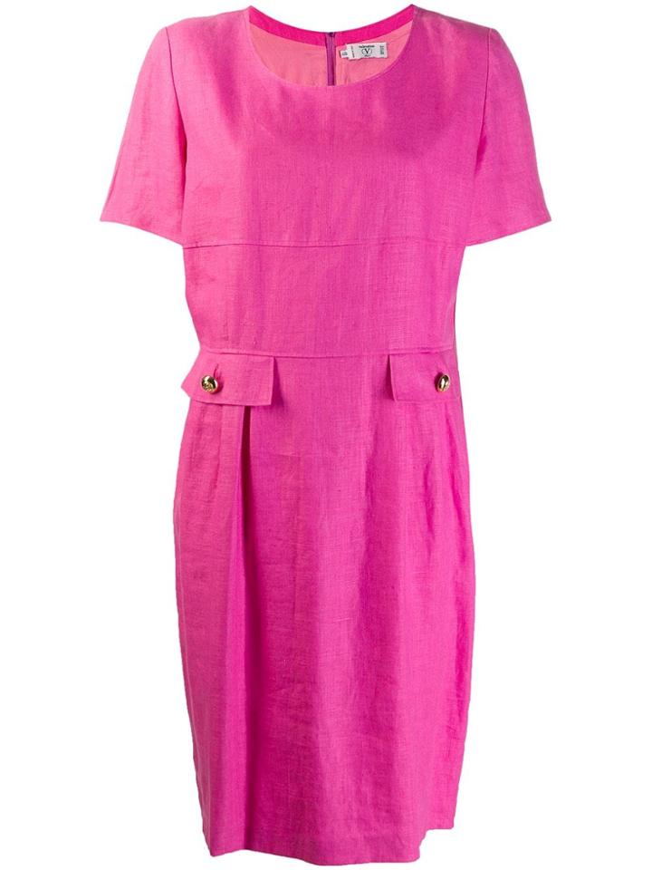 Valentino Pre-owned 1980's Short-sleeve Midi Dress - Pink